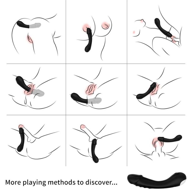 Armony Vibrators-Dildo Vibratore G-spot in Silicone Nero-10 velocità · Vibratori (immagine 2)