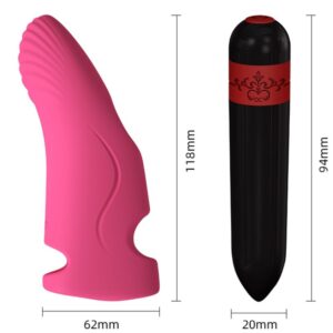Armony Vibrators-Aurora Vibratore per Dito Fucsia-Silicone
