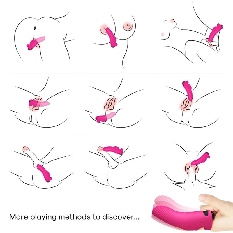 Armony Vibrators-Aurora Vibratore per Dito Fucsia-Silicone 2 Armony Vibrators-Aurora Vibratore per Dito Fucsia-Silicone · Vibratori (imaginea 2)