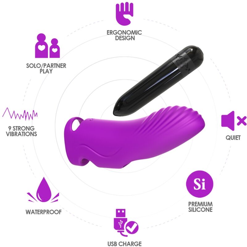 Armony Vibrators-Aurora Vibratore per Dito Fucsia-Silicone 3 Armony Vibrators-Aurora Vibratore per Dito Fucsia-Silicone · Vibratori (imaginea 3)