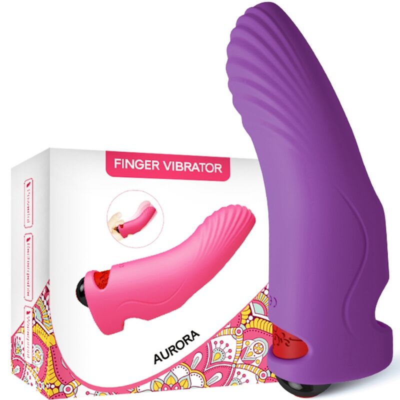 Armony Vibrators-Aurora Vibrator Finger Viola-Silicone, 10 velocità · Vibratori (imaginea 4)