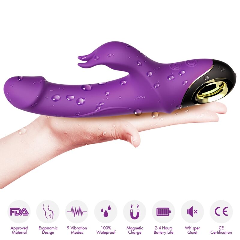 Armony Vibrators-Meteror Dildo Vibratore Rabbit Viola-Silicone, 10 2 Armony Vibrators-Meteror Dildo Vibratore Rabbit Viola-Silicone, 10 · Vibratori (imaginea 2)
