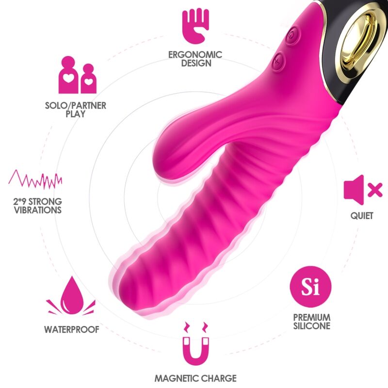 Armony Vibrators-Eternity Silicone Vibrator, 2x9 Modi · Vibratori (imaginea 3)