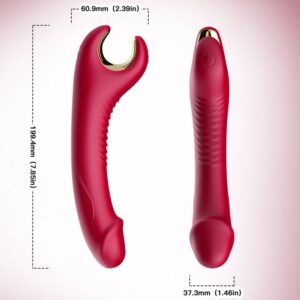 Armony Vibrators-Prince Dildo Vibratore e Rotatore Rosso-Silicone · Vibratori (imaginea 3)