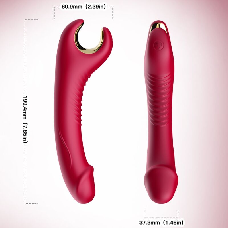 Armony Vibrators-Prince Dildo Vibratore e Rotatore Rosso-Silicone 3 Armony Vibrators-Prince Dildo Vibratore e Rotatore Rosso-Silicone · Vibratori (imaginea 3)