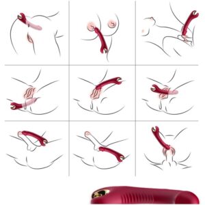 Armony Vibrators-Prince Dildo Vibratore e Rotatore Rosso-Silicone · Vibratori (imaginea 2)