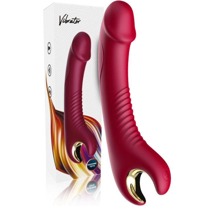 Armony Vibrators-Prince Dildo Vibratore e Rotatore Rosso-Silicone · Vibratori (imaginea 5)