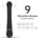 Armony Vibrators-Vibratore a testa piatta in Silicone, Nero-10 velocità · Vibratori