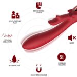 Armony Vibrators-Elk Vibrator Rabbit Curbat Rosso-Silicone, 10 303 img 163387 674e14423784cdefaccaa29e50a932cb 1