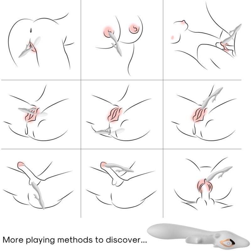 Armony Vibrators-Elk Vibrator Rabbit Curbat Rosso-Silicone, 10 2 Armony Vibrators-Elk Vibrator Rabbit Curbat Rosso-Silicone, 10 · Vibratori (imaginea 2)