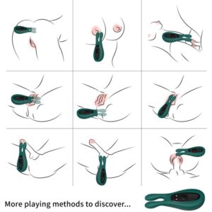 Armony Stimulators-Stimolatore e vibratore coniglio Verde-Silicone · Vibratori (immagine 4)
