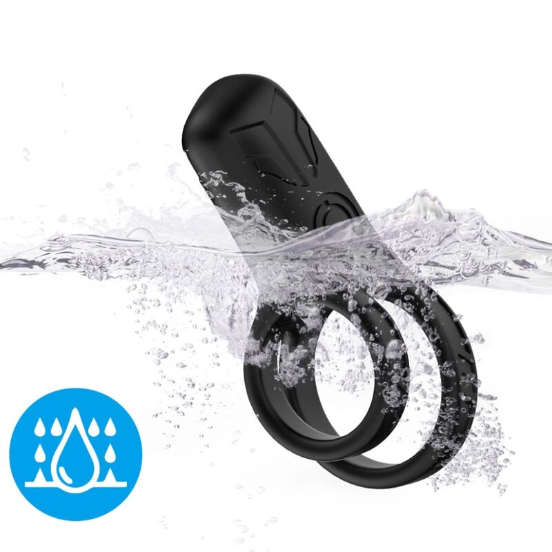 Armony For Him-Anello Vibratore Doppio Nero-Silicone, 10 velocità 2 Armony For Him-Anello Vibratore Doppio Nero-Silicone, 10 velocità · Anelli & Guaine per pene (imaginea 2)