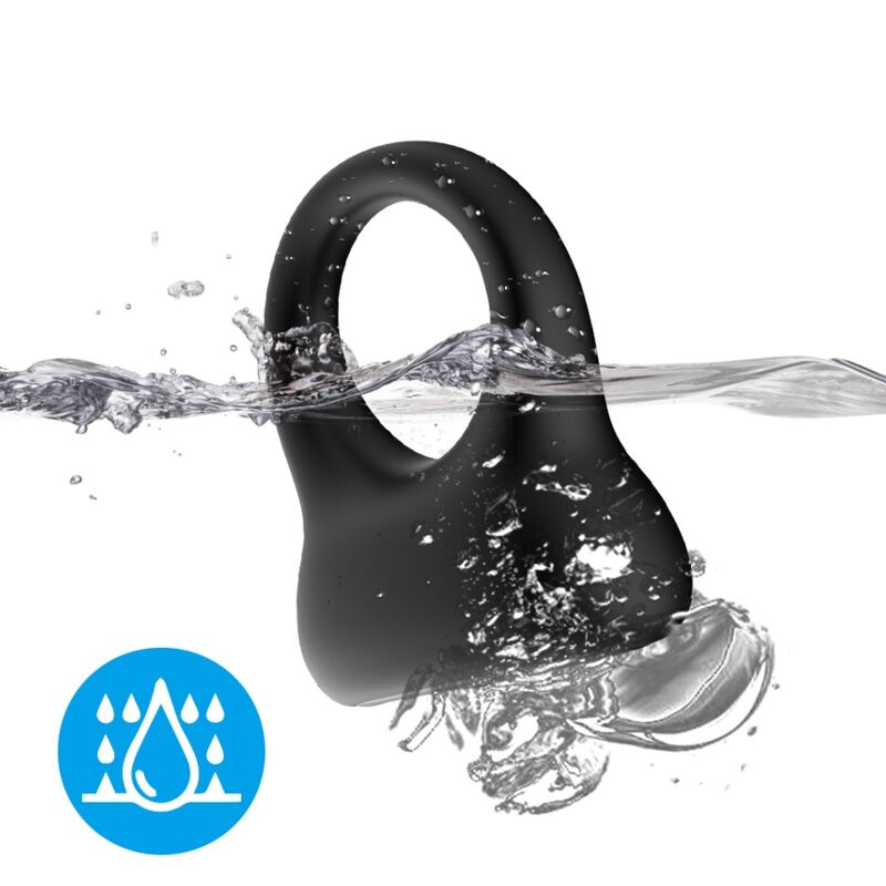 Armony For Him-Anello Vibratore Nero-Silicone, 10 velocità · Anelli & Guaine per pene (imaginea 5)