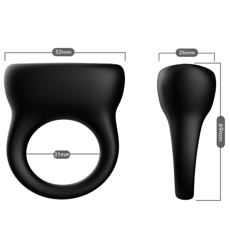 Armony For Him-Anello Vibratore Nero-Silicone, 10 velocità 3 Armony For Him-Anello Vibratore Nero-Silicone, 10 velocità · Anelli & Guaine per pene (imaginea 3)