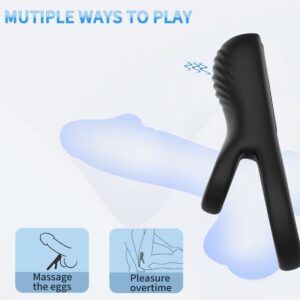 Armony For Him-Doppio Anello Vibratore Nero-Silicone, 10 velocità 9 Armony For Him-Doppio Anello Vibratore Nero-Silicone, 10 velocità · Anelli & Guaine per pene (imaginea 4)