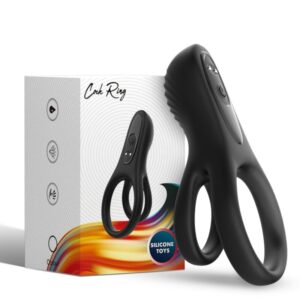 Armony For Him-Doppio Anello Vibratore Nero-Silicone, 10 velocità 10 Armony For Him-Doppio Anello Vibratore Nero-Silicone, 10 velocità · Anelli & Guaine per pene (imaginea 5)