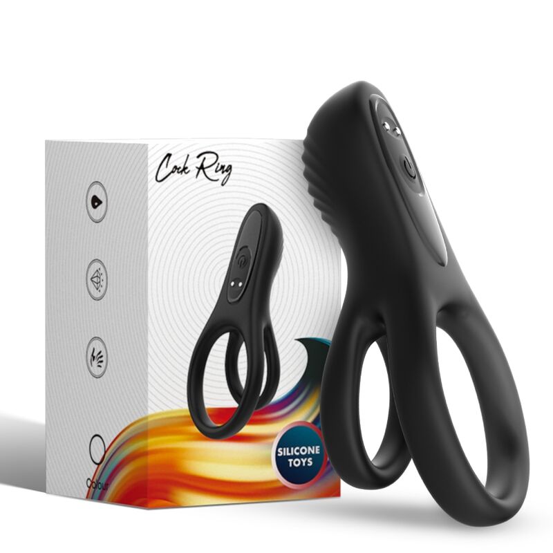 Armony For Him-Doppio Anello Vibratore Nero-Silicone, 10 velocità 5 Armony For Him-Doppio Anello Vibratore Nero-Silicone, 10 velocità · Anelli & Guaine per pene (imaginea 5)