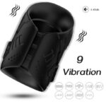 Armony For Him-Masturbatore & Vibratore Nero-Silicone, 10 velocità · Masturbatori