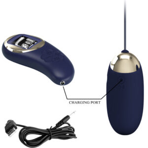 Remote Control-Miniera Uovo Vibratore con Telecomando Blu-Silicone — PRETTY LOVE · Vibratori (immagine 5)