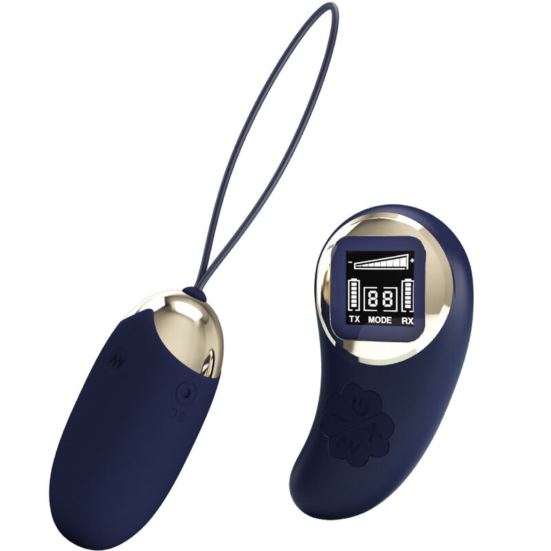 Remote Control-Miniera Uovo Vibratore con Telecomando Blu-Silicone — PRETTY LOVE · Vibratori