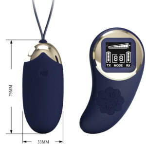 Remote Control-Miniera Uovo Vibratore con Telecomando Blu-Silicone — PRETTY LOVE · Vibratori (immagine 4)