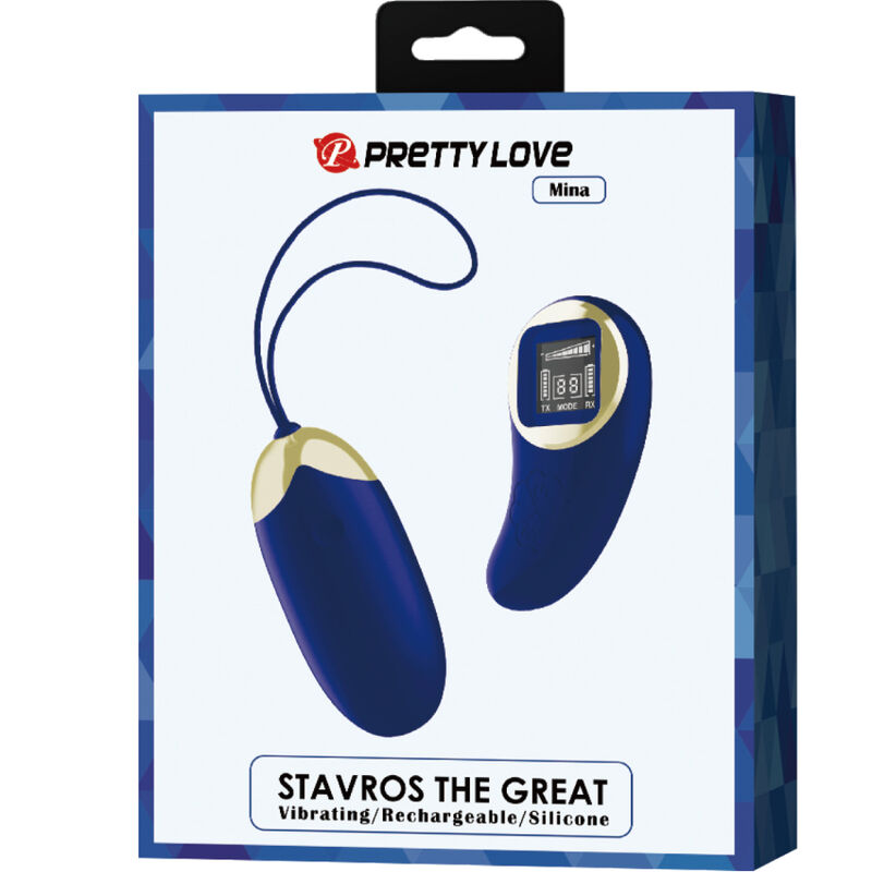 Remote Control-Miniera Uovo Vibratore con Telecomando Blu-Silicone — PRETTY LOVE · Vibratori (immagine 3)