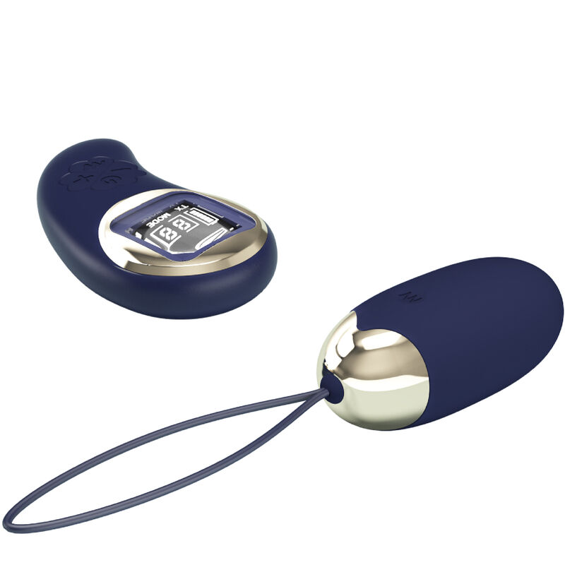 Remote Control-Miniera Uovo Vibratore con Telecomando Blu-Silicone — PRETTY LOVE · Vibratori (immagine 2)