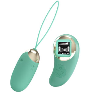 Remote Control-Uovo Vibratore Verde con Telecomando Miniera-Silicone, 10 — PRETTY LOVE · Vibratori