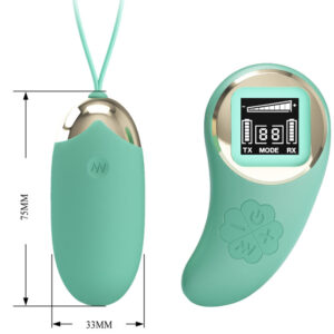 Remote Control-Uovo Vibratore Verde con Telecomando Miniera-Silicone, 10 — PRETTY LOVE · Vibratori (immagine 3)