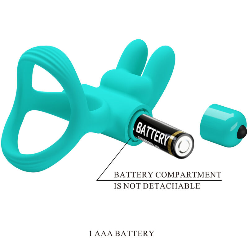 For Him-Dante Green Rabbit Anello Vibratore-Silicone, 10 velocità 2 For Him-Dante Green Rabbit Anello Vibratore-Silicone, 10 velocità — PRETTY LOVE · Anelli & Guaine per pene (imaginea 2)