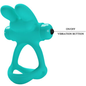 For Him-Dante Green Rabbit Anello Vibratore-Silicone, 10 velocità 14 For Him-Dante Green Rabbit Anello Vibratore-Silicone, 10 velocità — PRETTY LOVE · Anelli & Guaine per pene (imaginea 7)
