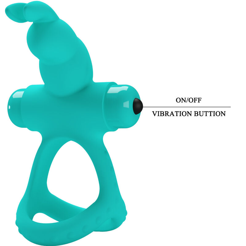 For Him-Figgy Green Rabbit Anello Vibratore-Silicone, 10 velocità 6 For Him-Figgy Green Rabbit Anello Vibratore-Silicone, 10 velocità — PRETTY LOVE · Anelli & Guaine per pene (imaginea 6)