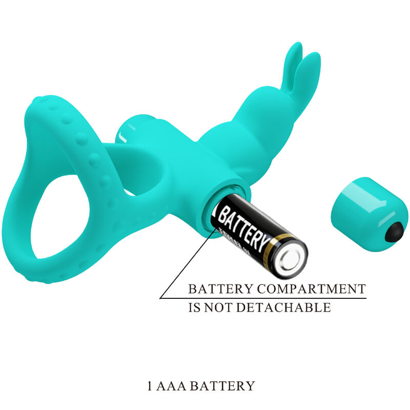 For Him-Figgy Green Rabbit Anello Vibratore-Silicone, 10 velocità 3 For Him-Figgy Green Rabbit Anello Vibratore-Silicone, 10 velocità — PRETTY LOVE · Anelli & Guaine per pene (imaginea 3)