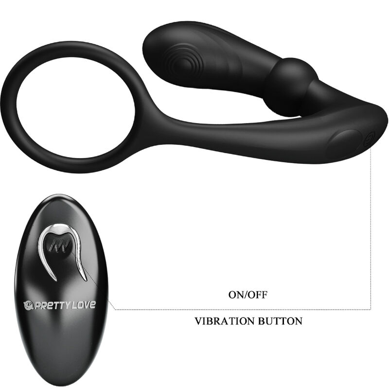 For Him-Warren Anello per Pene e Plug anale Vibratore — PRETTY LOVE · Anelli & Guaine per pene (immagine 6)
