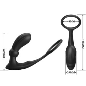 For Him-Warren Anello per Pene e Plug anale Vibratore — PRETTY LOVE · Anelli & Guaine per pene (immagine 4)