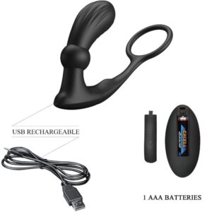 For Him-Warren Anello per Pene e Plug anale Vibratore — PRETTY LOVE · Anelli & Guaine per pene (immagine 5)