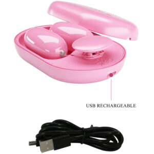 Remote Control-Fun Box Bullet Vibrante Rosa-Silicone, 12 velocità — PRETTY LOVE · Vibratori (immagine 6)