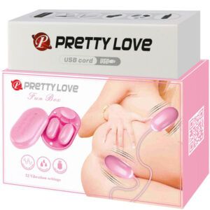 Remote Control-Fun Box Bullet Vibrante Rosa-Silicone, 12 velocità — PRETTY LOVE · Vibratori (immagine 8)