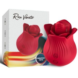 Armony Stimulators-Rosa Vibratore e Stimolatore, Rosso-Silicone, 10 · Vibratori (imaginea 5)