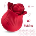 Armony Stimulators-Rosa Vibratore e Stimolatore, Rosso-Silicone, 10 · Vibratori