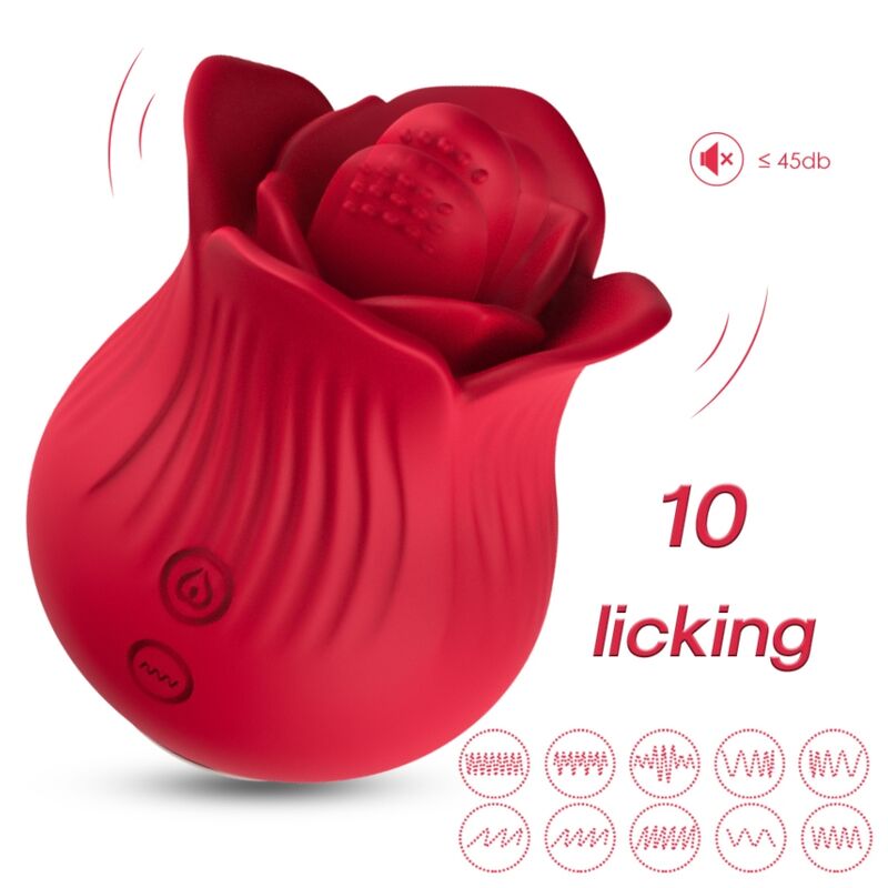 Armony Stimulators-Rosa Vibratore e Stimolatore, Rosso-Silicone, 10 1 Armony Stimulators-Rosa Vibratore e Stimolatore, Rosso-Silicone, 10 · Vibratori