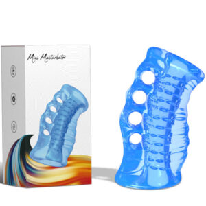Armony For Him-Masturbatore Finger Blue-TPE, Impermeabile · Masturbatori (imaginea 4)