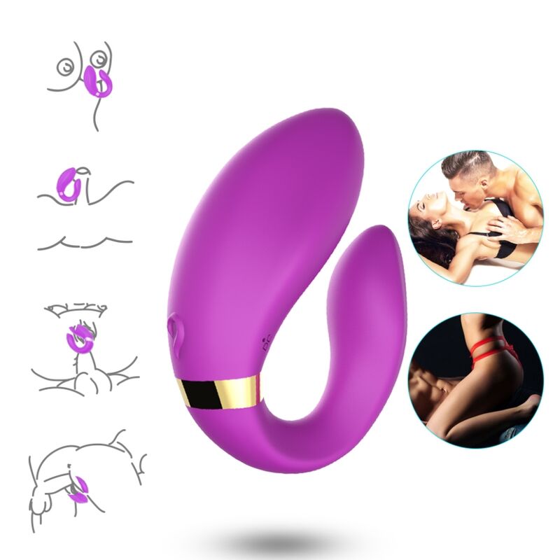 Armony For Couples-Crescent Vibratore per Coppia, Telecomando 4 Armony For Couples-Crescent Vibratore per Coppia, Telecomando · Giocattoli per coppie (imaginea 4)