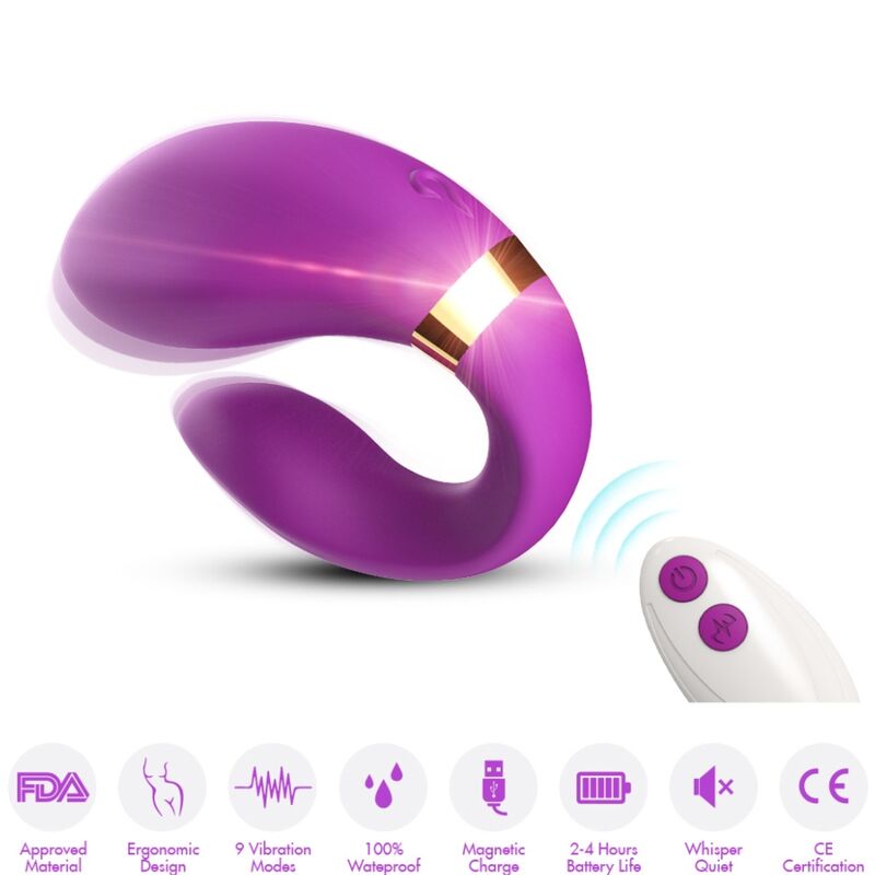 Armony For Couples-Crescent Vibratore per Coppia, Telecomando 1 Armony For Couples-Crescent Vibratore per Coppia, Telecomando · Giocattoli per coppie