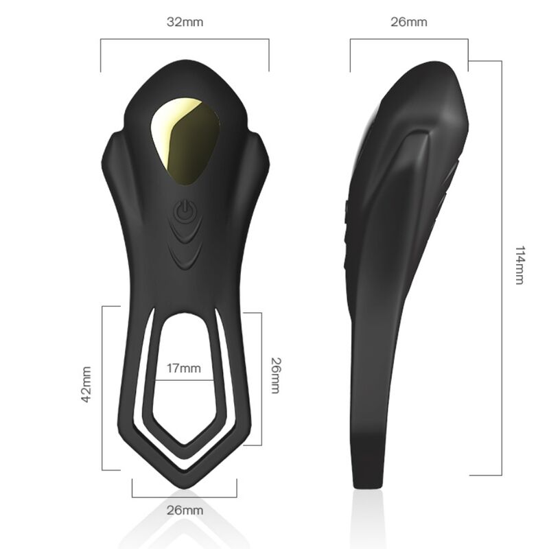 Armony For Him-Roadster Doppio Anello Vibratore con Telecomando · Anelli & Guaine per pene (immagine 3)