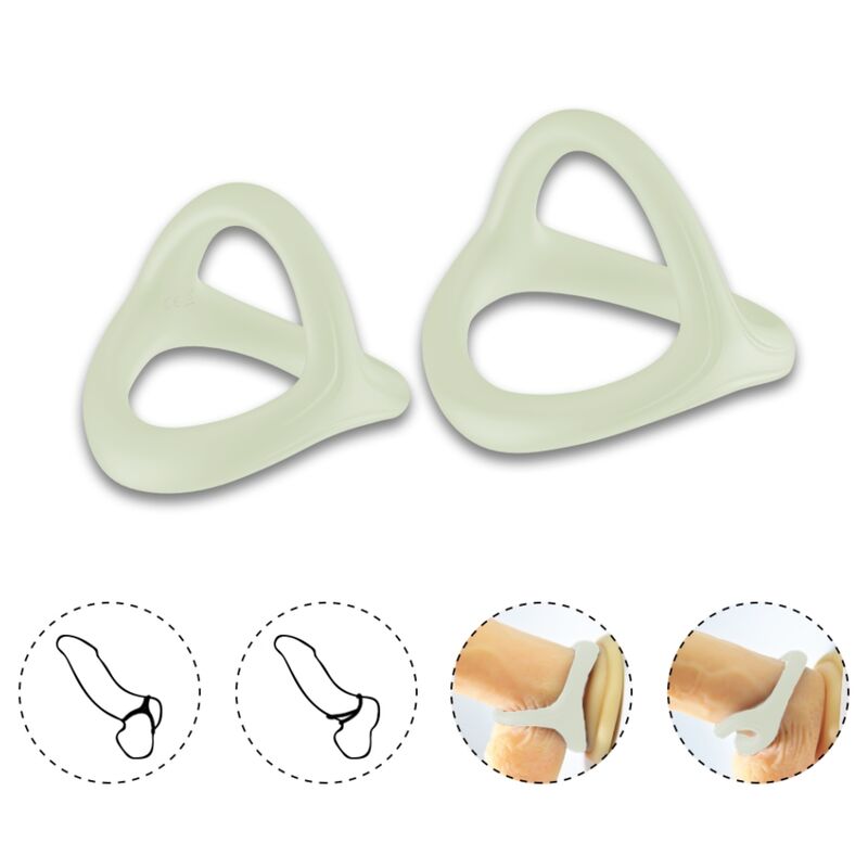 Armony For Him-Doppio Anello in Silicone Luminoso 3 Armony For Him-Doppio Anello in Silicone Luminoso · Anelli & Guaine per pene (imaginea 3)