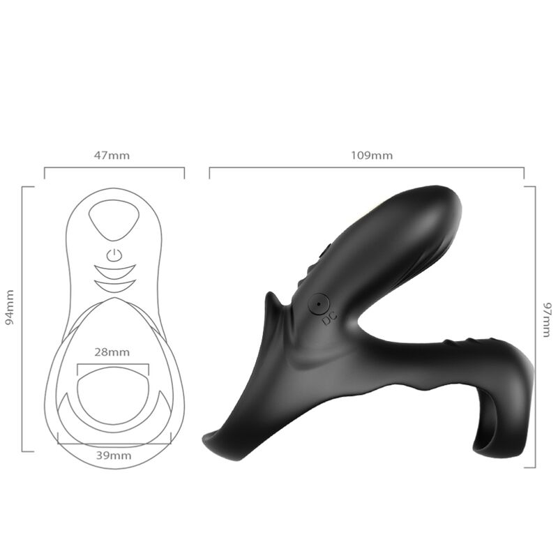 Armony For Him-Ranger Anello Vibratore Doppio per Coppia · Anelli & Guaine per pene (imaginea 4)