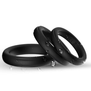 Armony For Him-Triplo anello in silicone Nero · Anelli & Guaine per pene (imaginea 4)