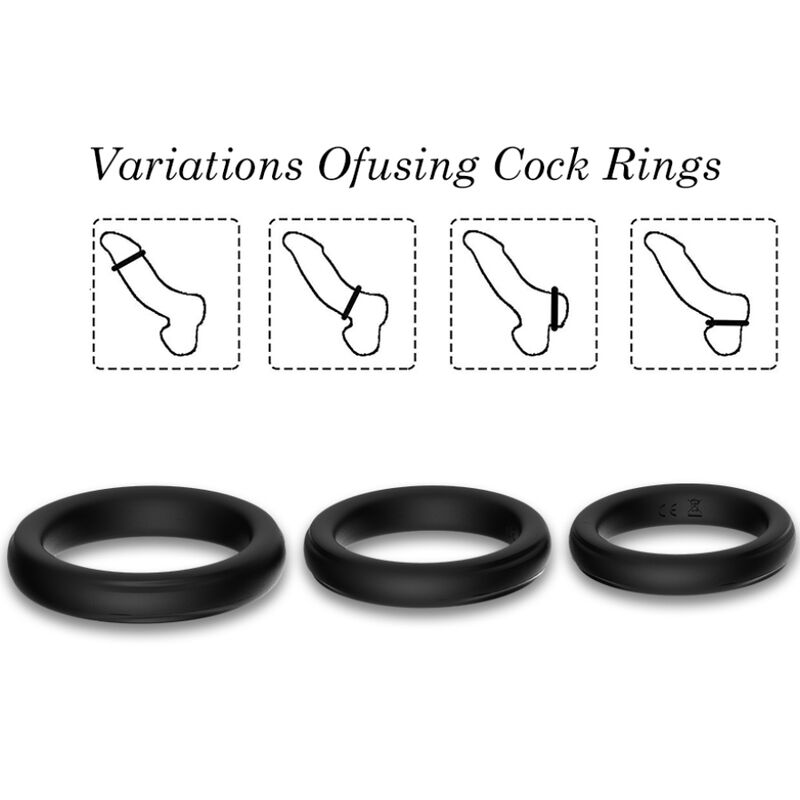 Armony For Him-Tripla Silicone Ring Luminoso · Anelli & Guaine per pene (immagine 3)