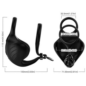 Armony For Him-Anello scroto vibratore Nero-Silicone, 10 · Anelli & Guaine per pene (imaginea 3)